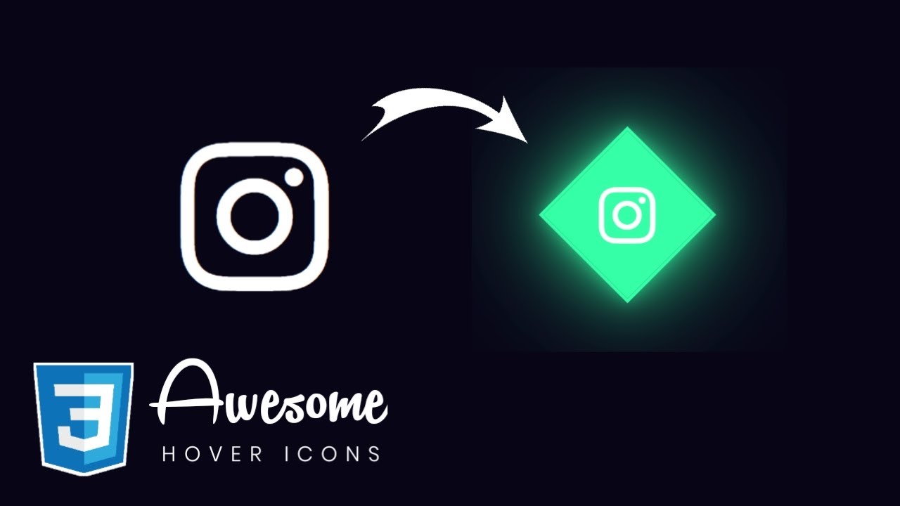 AWESOME! Hover Effects Icons Using CSS Only | CSS Hover Effect - YouTube
