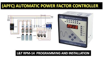L&T RPM -14 APFC controller program and wiring. #RPM-14  #apfc controller