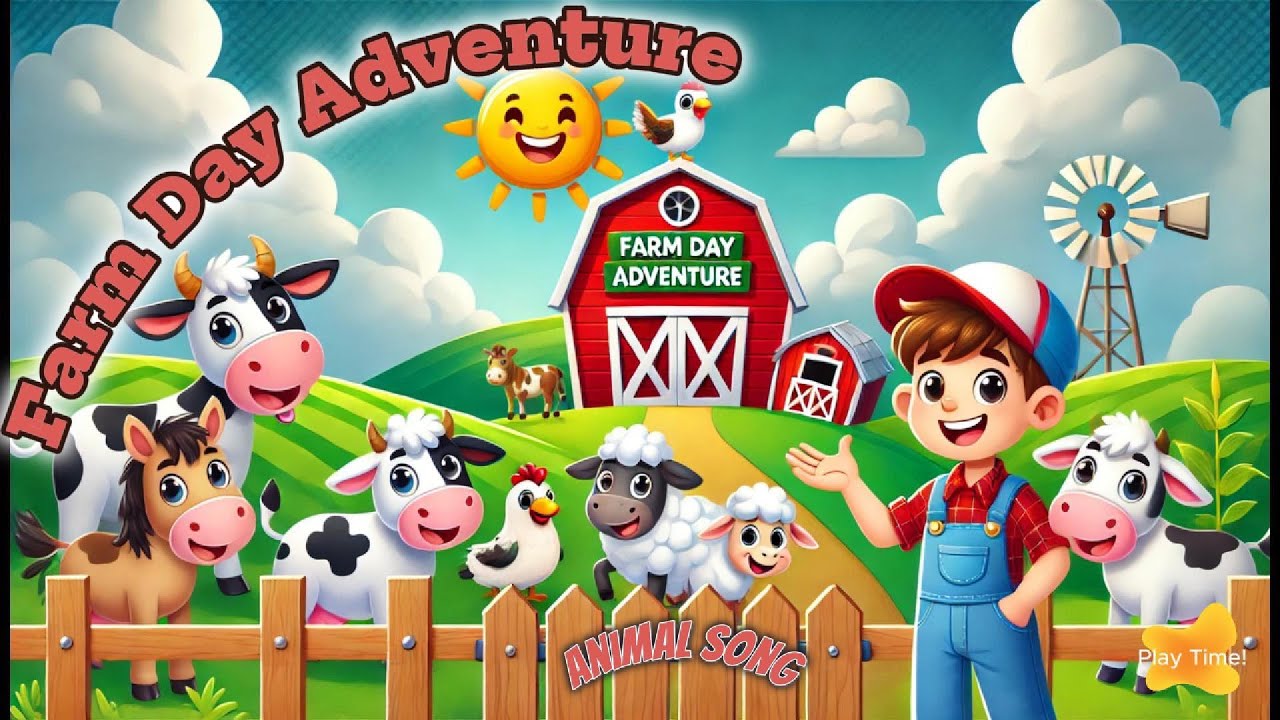 Farm Day Adventure | Animal Song | Children Education | Play Time Nursery Rhymes and Kids Songs
