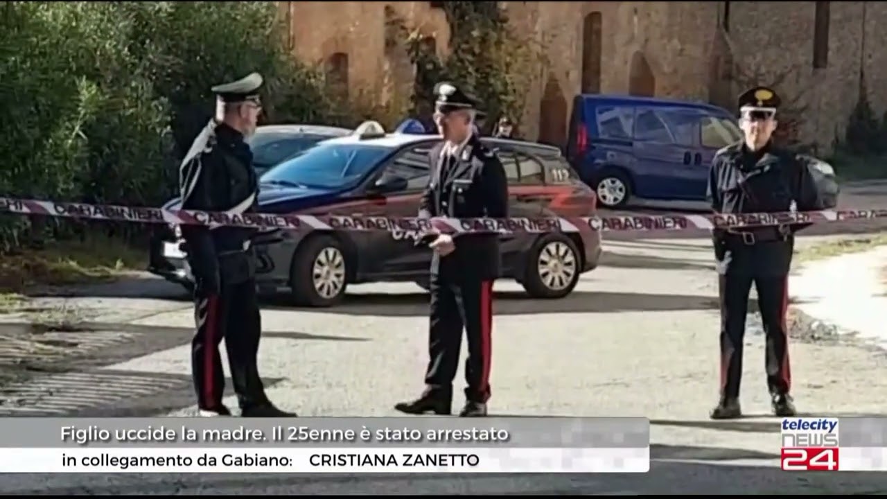 24/11/22 - Omicidio a Gabiano: figlio uccide la madre, Il 25enne e' stato arrestato
