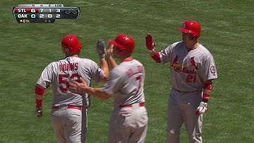 STL@OAK: Adams smashes a three-run homer to right
