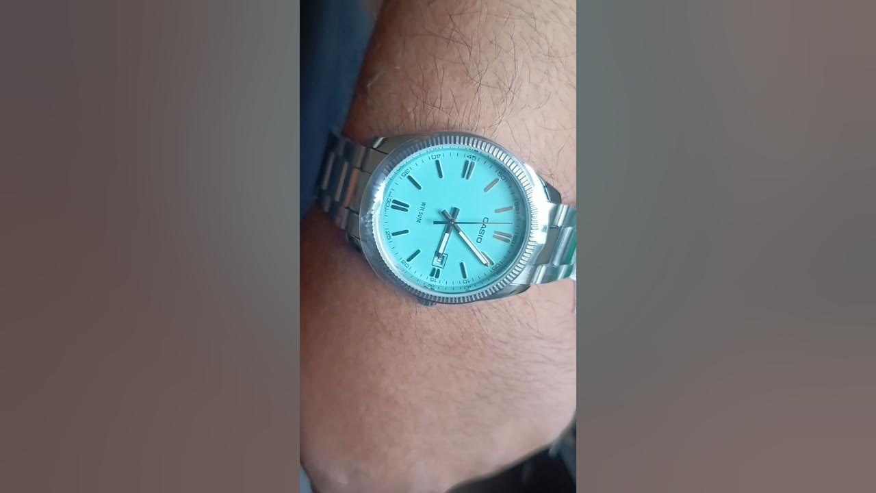 Casio 'Tiffany Blue' watch - Unboxing - MTP-1302PD-2A2VEF 