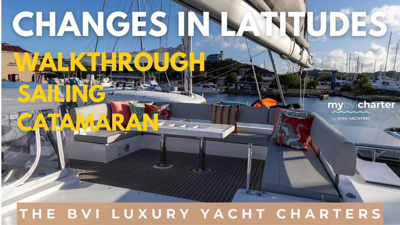 ⁣⚓ Changes in Latitudes – 50’ Leopard Crewed Catamaran | BVI Luxury Charter