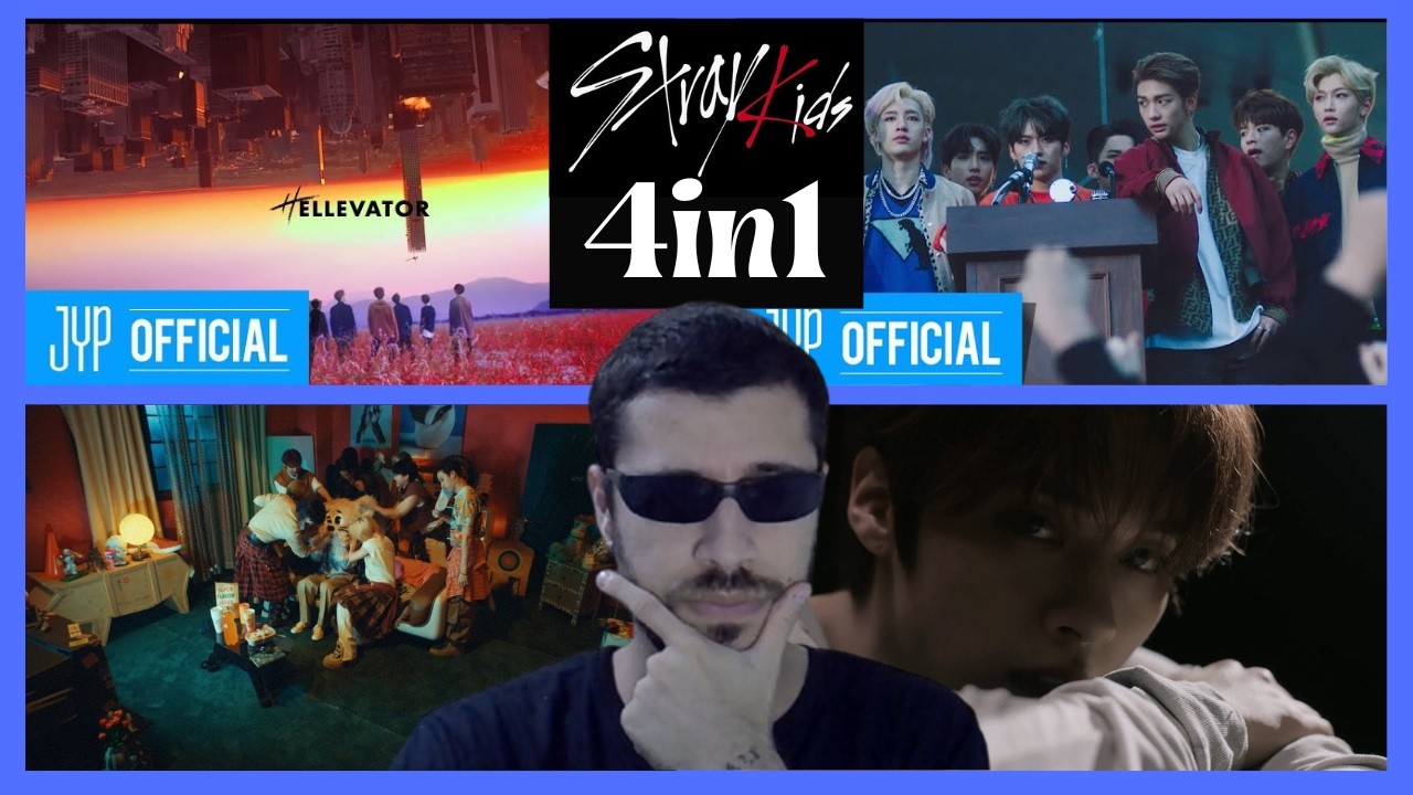 Stray Kids 4 in 1 REACTION - 'Hellevator', 'MIROH', 'Super Bowl