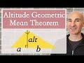Altitude Geometric Mean Theorem