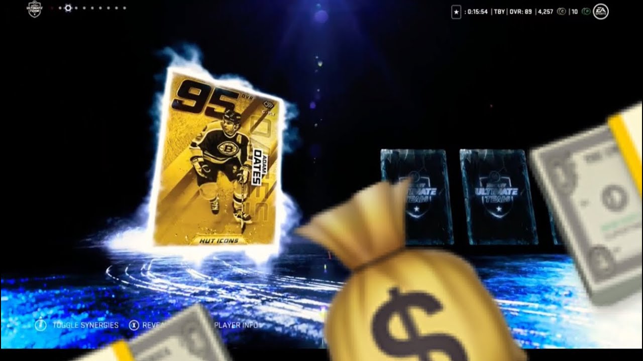 NHL 20 HUT| HOLY S#!T (95) GOLD MASTER ICON (500k) VALUE PULL IN SQUAD BATTLE REWARD PACKS🏒🏆🏒🏆🏒