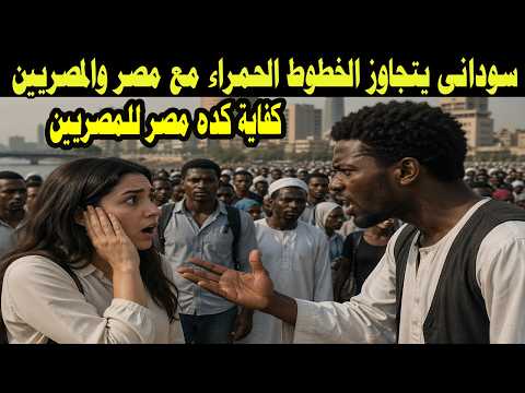 صدمة مصرية من أعداد السودانيين في مصرسوداني جنوبي يهاجم المصريين ويتهمهم بسرقة الحضارة! 😳
