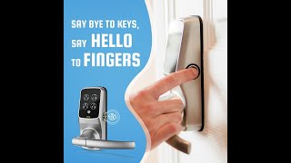 Amazon Com Lockly Pgd628Fsn Secure Plus Latch Smart Door Lock With Bluetooth, Biometric