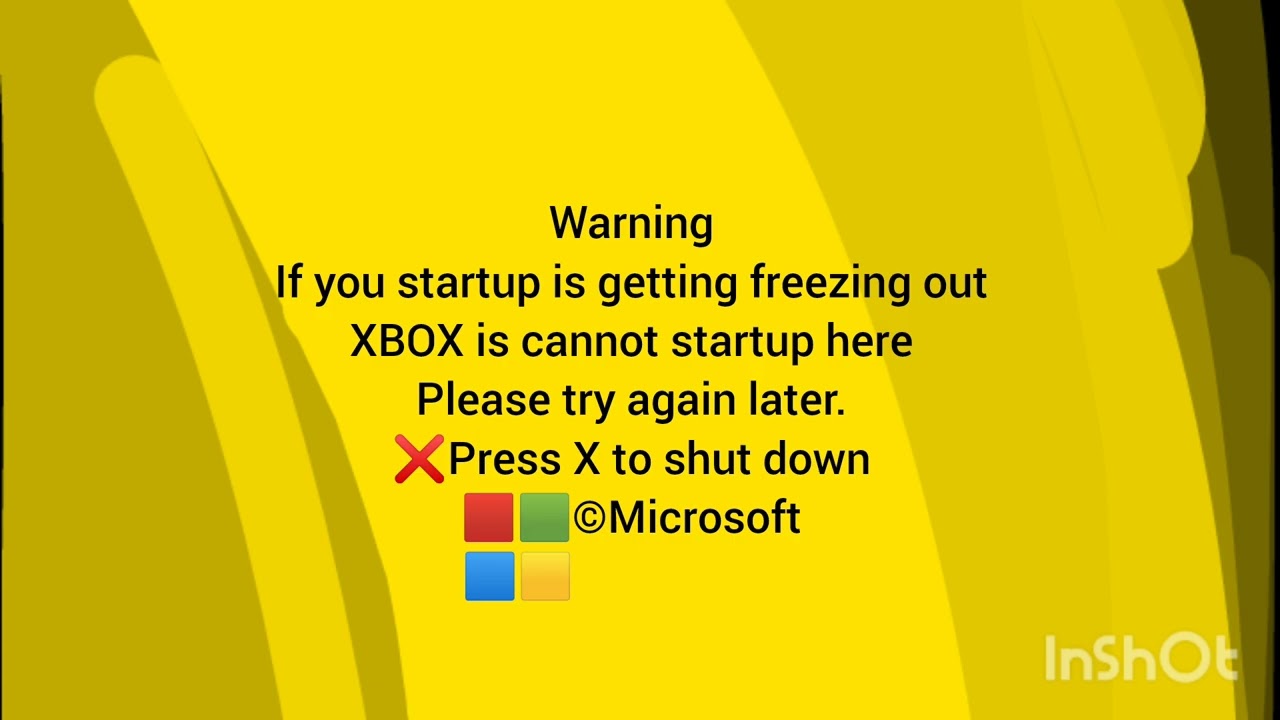 Xbox Original Killscreen (Creepy)