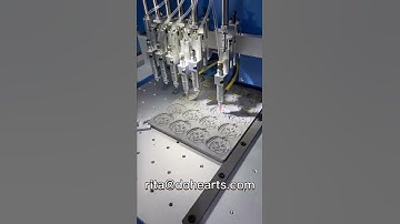 automatic pvc rubber patch making machine,automatic pvc lettering machine in testing for shipment