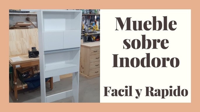 Mueble organizador de baño sobre inodoro Schneider eco melamina