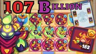 Look at the Stack 182!!! 107 Billion damage | MAX Cultist VS MAX Inquisitor - Rush Royale 18.1