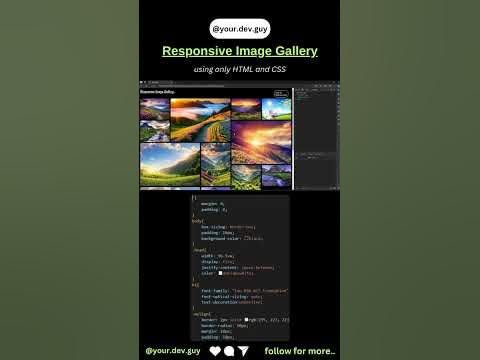 Responsive Image Gallery using HTML and CSS. - YouTube