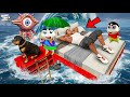 Franklin Found A River Monster Attack On Shinchan in GTA 5! Bangla Gameplay