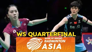 Aya Ohori (JPN) VS Wang Zhi Yi (CHN) | Quarterfinal Badminton Asia Championships 2024