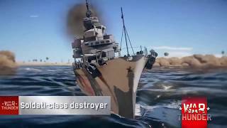 Soldati Class Destroyer: Closer look( WAR THUNDER NAVAL FORCES TESTING) screenshot 4