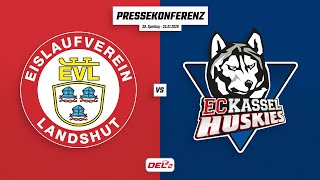Pressekonferenz 39. Spieltag | EV Landshut - EC Kassel Huskies