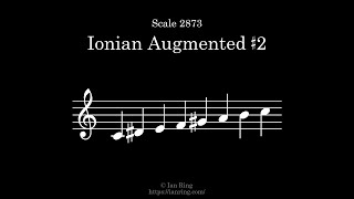 Scale 2873: Ionian Augmented Sharp 2