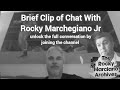 Rocky Marciano jr in conversation...