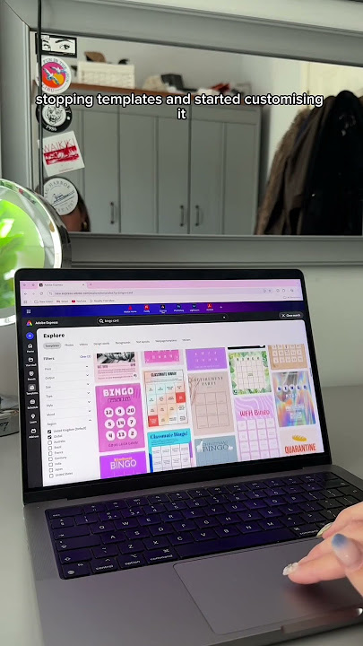 Making a freshers bingo card using Adobe Express