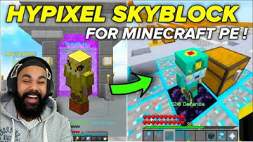 HOW TO PLAY HYPIXEL SKYBLOCK IN MINECRAFT PE FOR ANDROID Project Ares is Back server with Minions