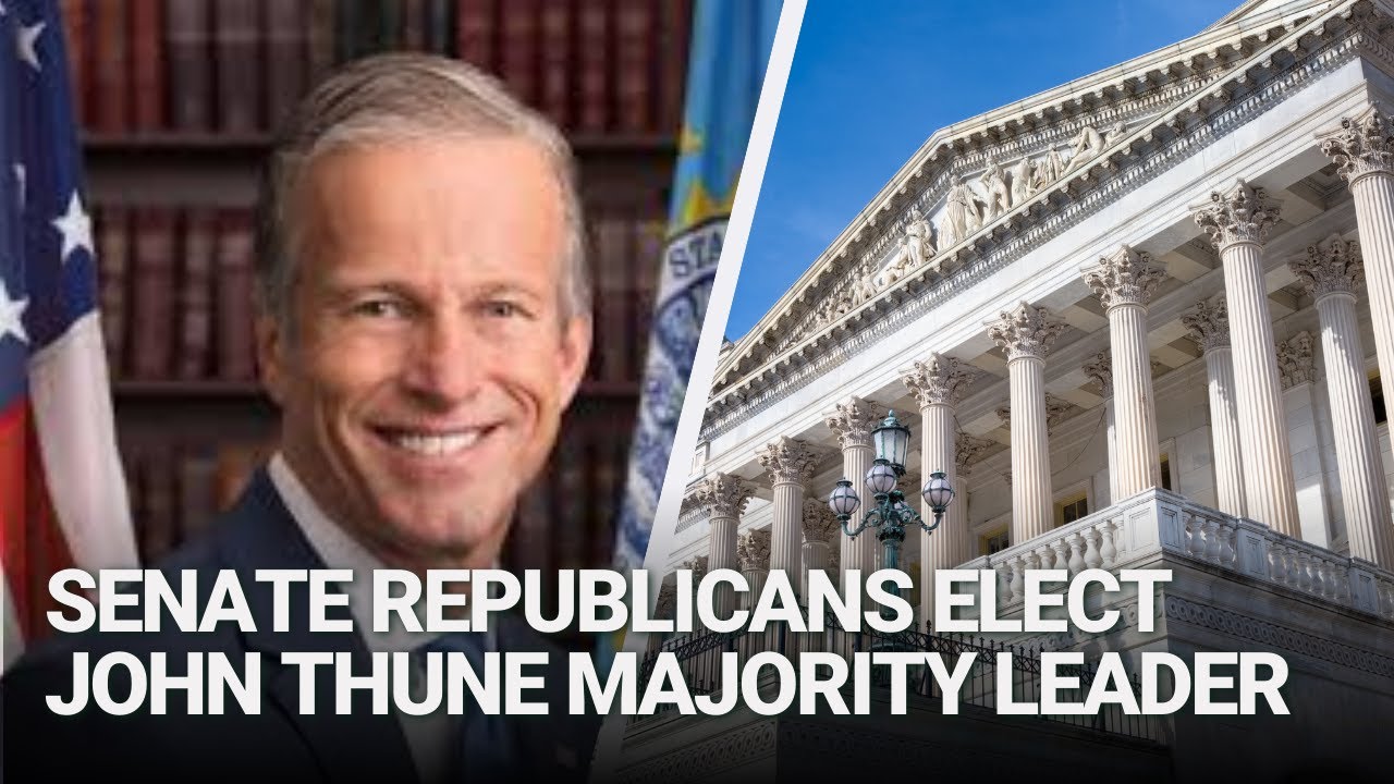 Senate Republicans Elect John Thune Majority Leader - YouTube