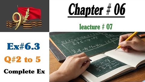9th math Ex 6.3 q 2 to 5 || algebraic manipulation ||  chapter 6 ex 6.3