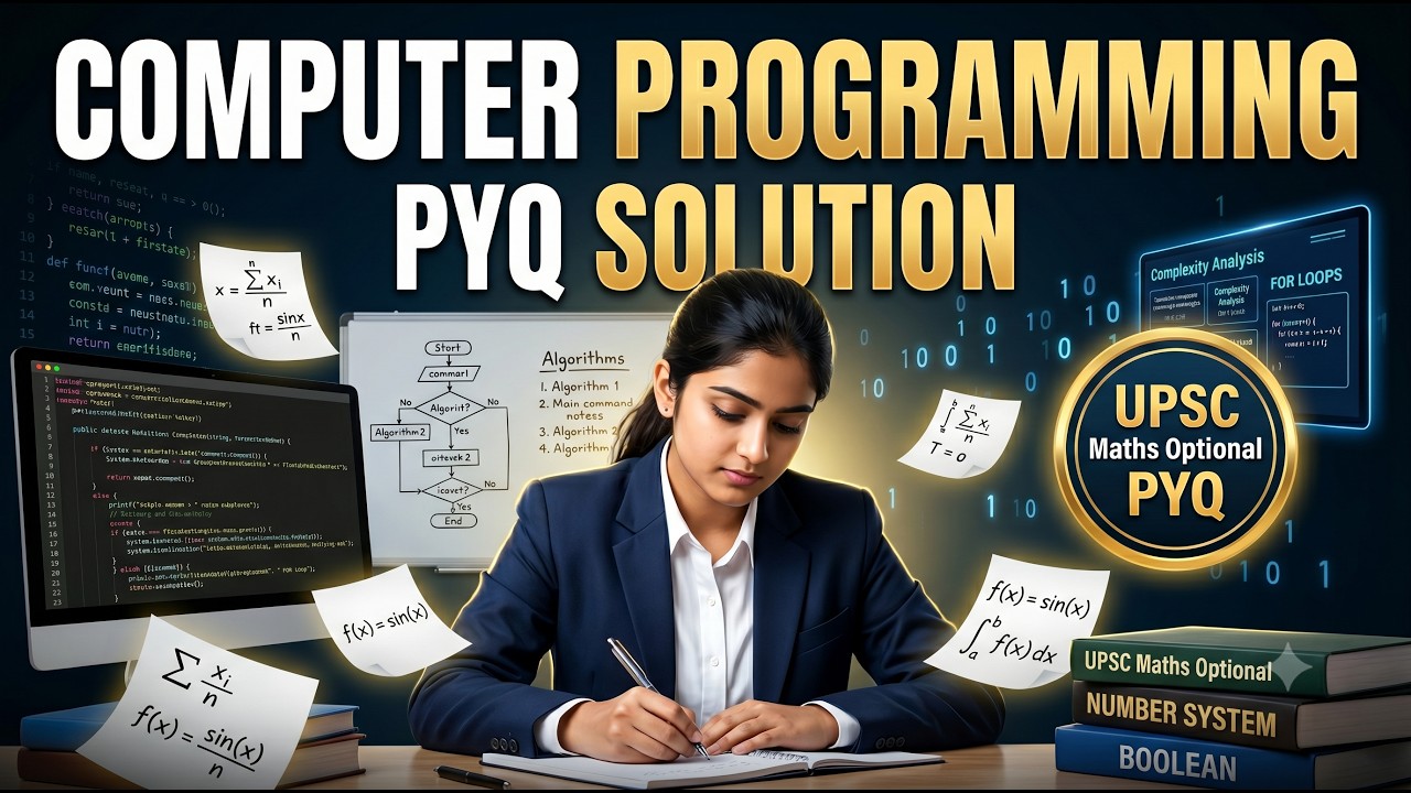 Q5.C(ii) 2025 UPSC Maths Optional PYQ 2025 | Computer Programming PYQ ...