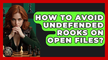 How To Avoid Undefended Rooks On Open Files? - The Chess Codex