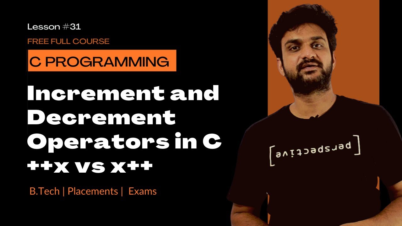 Increment and Decrement Operators in C ++x vs x++ Explained || Lesson ...