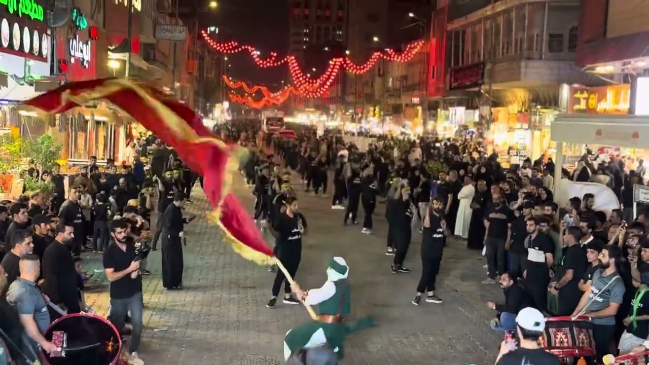 موكب زنجيل الامام علي السجاد (ع) وهيئه جبير الساده في الكاظمية المقدسة