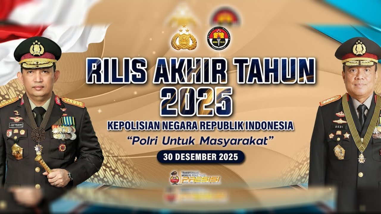 🔴 BREAKING NEWS Rilis Akhir Tahun Polri 2025: Polri untuk Masyarakat | 30 Desember 2025