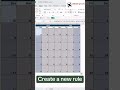 How to create calender in excel