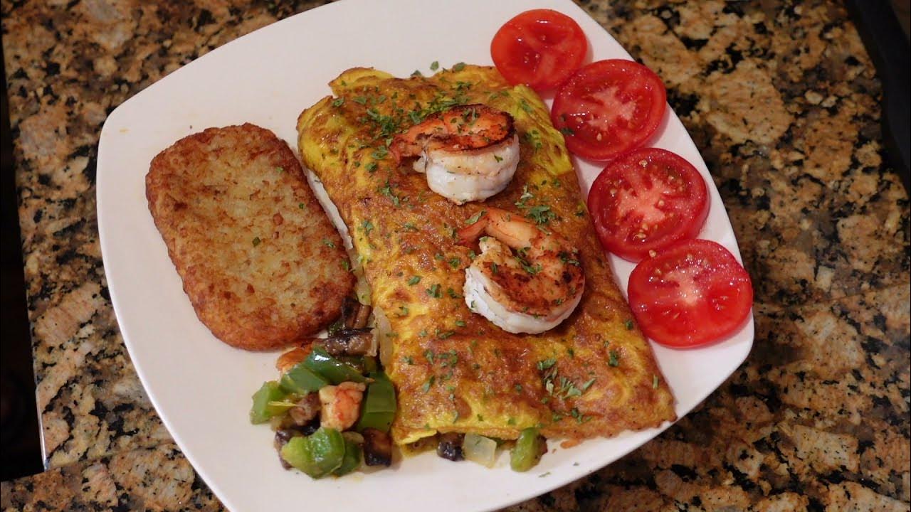 BLACKSTONE GRIDDLE E SERIES SHRIMP OMELETTE HD 1080p YouTube