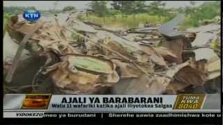 News : Abiria 11 wafariki katika ajali Salgaa News : Abiria 11 wafariki katika ajali Salgaa