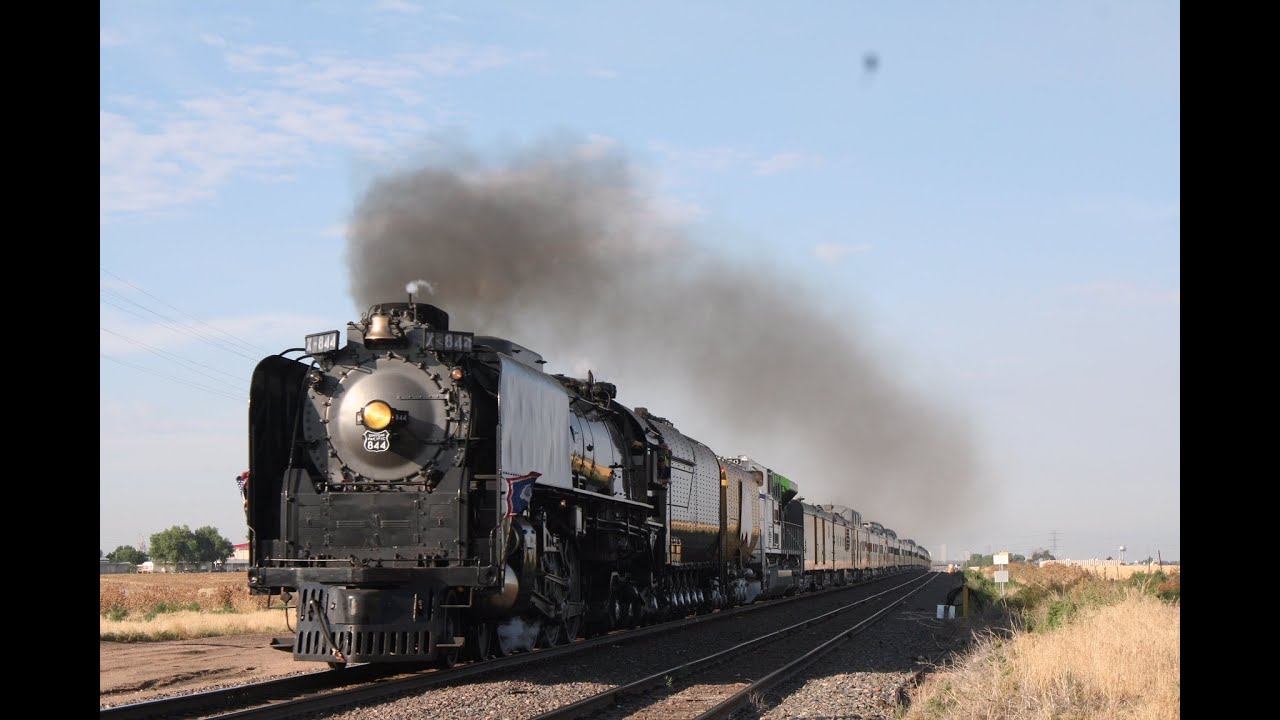 The 100 mile chase of UP 844 and 1943 (Cheyenne Frontier Days Train 2018)