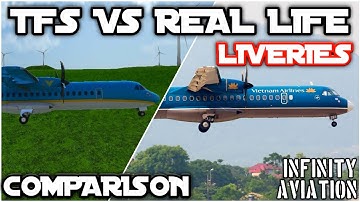 TFS VS Real Life: Liveries Comparison | Turboprop Flight Simulator