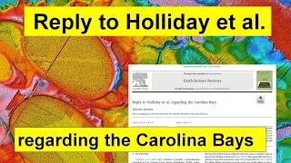 Reply to Holliday et al. regarding the Carolina Bays