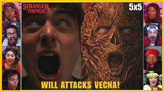 Best Reactions To "Will Attacks Vecna!" | Stranger Things season 5 episode 5 Reaction Mashup