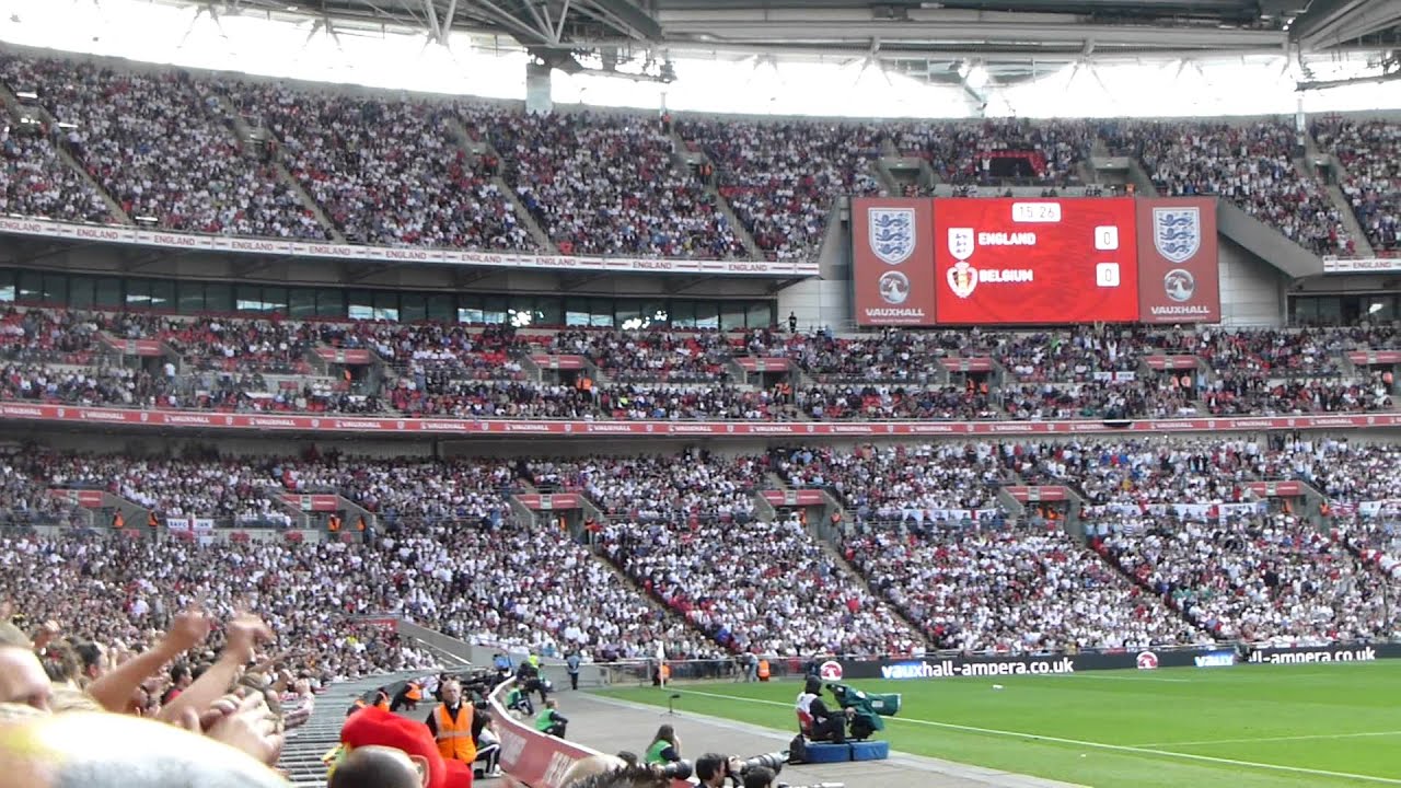 Mexican Wave in Wembley by Belgium supporters YouTube