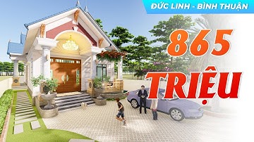 Mẫu Nhà Vườn Mái Thái Tân Cổ Điển 865 TRIỆU Đẹp Mê Mẩn Tại Huyện Đức Linh Tỉnh Bình Thuận