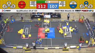 QM28 - 2018 FIRST Mid-Atlantic District Championship