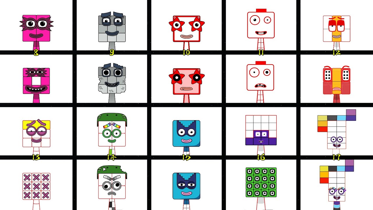 My Sprunki OC: SEVENTEEN (from Numberblocks 8, 9, 10, 11, 12, 13, 14, 15, 16, 17)