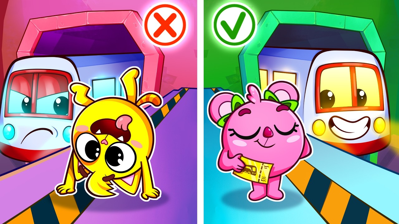 Choo-Choo Train Adventure 🚂🎶 Safety Rules Song For Kids by Baby Zoo & Friends