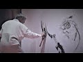 小林東雲 墨絵実演 Kobayashi Tohun Sumi-e demonstration.