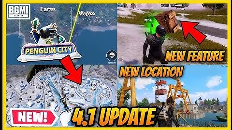 PUBG & BGMI 4.1 Update - New Features, Lag Fix | Official release Date 12 November