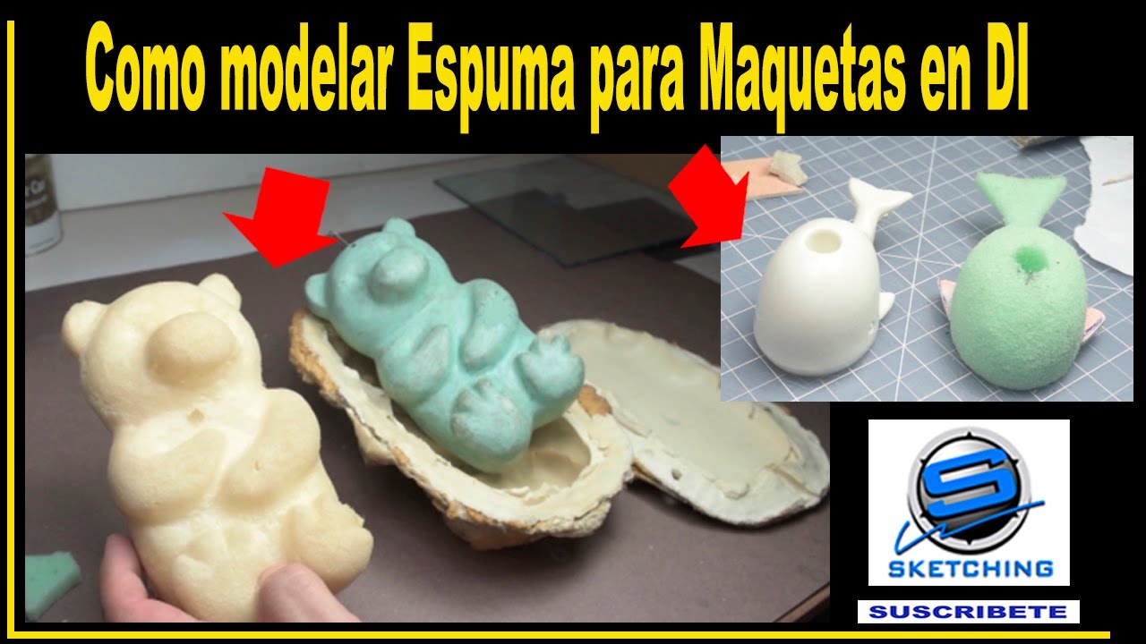 Espuma de poliuretano, como trabajarla para hacer maquetas y modelos para DISEÑO INDUSTRIAL Espuma de poliuretano, como trabajarla para hacer maquetas y modelos para DISEÑO INDUSTRIAL