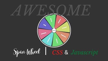 Create Spin Wheel using HTML CSS and javascript | Best spin rotating wheel | Code with jatin
