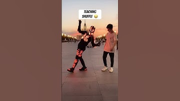 TEACHING SHUFFLE ⭐️ DANCING ASTRONOMIA TREEND 😨🔥
