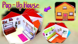 DIY : Pop Up Doll House | Diy Paper House | Miniature Paper House | Diy Book House